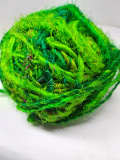 Recycled sari silk bulky green