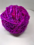 Recycled sari silk bulky purple