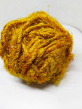 Recycled sari silk bulky yellow